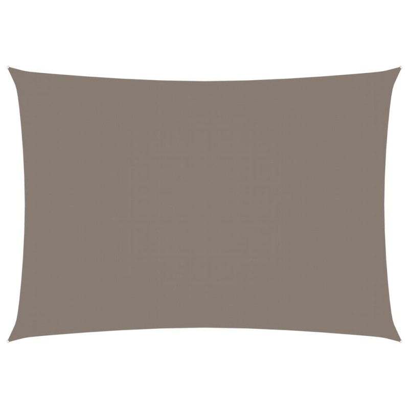 vidaXL Toldo de vela rectangular tela Oxford gris taupe 4x5 m vidaXL Toldo de vela rectangular tela Oxford gris taupe 4x5 m