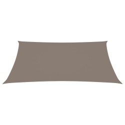 vidaXL Toldo de vela rectangular tela Oxford gris taupe 4x5 m