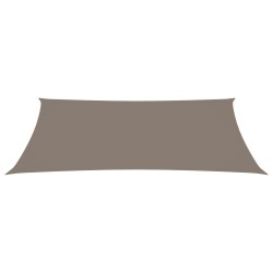 vidaXL Toldo de vela rectangular tela Oxford gris taupe 5x8 m