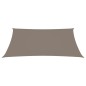 vidaXL Toldo de vela rectangular tela Oxford gris taupe 6x8 m vidaXL Toldo de vela rectangular tela Oxford gris taupe 6x8 m