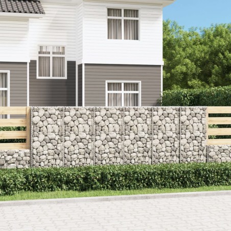 vidaXL Muro de gaviones con cubiertas acero galvanizado 300x50x100 cm