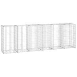 vidaXL Muro de gaviones con cubiertas acero galvanizado 300x50x100 cm