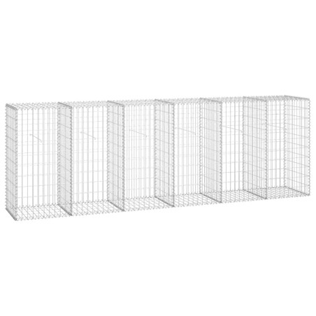 vidaXL Muro de gaviones con cubiertas acero galvanizado 300x50x100 cm