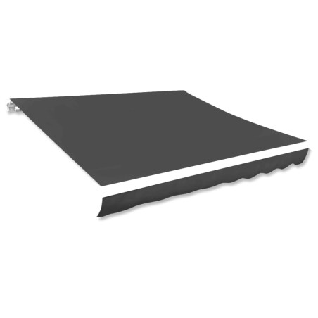 vidaXL Toldo de lona blanco gris antracita 600x300 cm