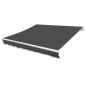 vidaXL Toldo de lona blanco gris antracita 600x300 cm vidaXL Toldo de lona blanco gris antracita 600x300 cm