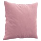 vidaXL Juego de sofás con cojines 2 piezas terciopelo rosa vidaXL Juego de sofás con cojines 2 piezas terciopelo rosa