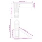 vidaXL Parque infantil de exterior madera maciza Douglas vidaXL Parque infantil de exterior madera maciza Douglas