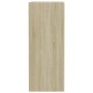 vidaXL Estantería 2 niveles contrachapada color roble 40x30x76,5cm vidaXL Estantería 2 niveles contrachapada color roble 40x30x76,5cm