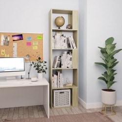 vidaXL Estantería madera contrachapada color roble Sonoma 45x24x159 cm