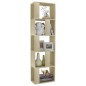vidaXL Estantería madera contrachapada color roble Sonoma 45x24x159 cm vidaXL Estantería madera contrachapada color roble Sonoma 45x24x159 cm