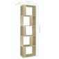 vidaXL Estantería madera contrachapada color roble Sonoma 45x24x159 cm vidaXL Estantería madera contrachapada color roble Sonoma 45x24x159 cm