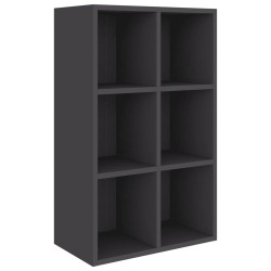 vidaXL Estantería/Aparador madera de ingeniería gris 66x30x98 cm