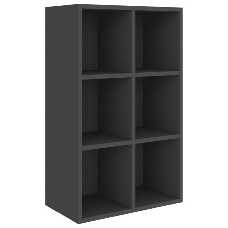 vidaXL Estantería/Aparador madera de ingeniería gris 66x30x98 cm