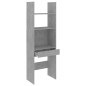 vidaXL Estantería de madera contrachapada gris hormigón 60x35x180 cm vidaXL Estantería de madera contrachapada gris hormigón 60x35x180 cm