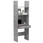vidaXL Estantería de madera contrachapada gris hormigón 60x35x180 cm vidaXL Estantería de madera contrachapada gris hormigón 60x35x180 cm