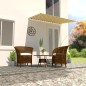 vidaXL Toldo retráctil 200x150 cm amarillo y blanco vidaXL Toldo retráctil 200x150 cm amarillo y blanco