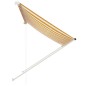 vidaXL Toldo retráctil 200x150 cm amarillo y blanco vidaXL Toldo retráctil 200x150 cm amarillo y blanco