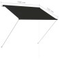 vidaXL Toldo retráctil 150x150 cm gris antracita