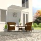 vidaXL Toldo retráctil 150x150 cm crema vidaXL Toldo retráctil 150x150 cm crema