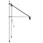 vidaXL Toldo manual retráctil 100 cm azul y blanco a rayas vidaXL Toldo manual retráctil 100 cm azul y blanco a rayas