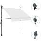 vidaXL Toldo manual retráctil con LED crema 100 cm vidaXL Toldo manual retráctil con LED crema 100 cm