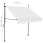 vidaXL Toldo manual retráctil con LED crema 100 cm vidaXL Toldo manual retráctil con LED crema 100 cm