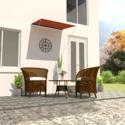 vidaXL Toldo retráctil naranja y marrón 200x150 cm