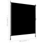 vidaXL Estor enrollable de exterior gris antracita 200x270 cm vidaXL Estor enrollable de exterior gris antracita 200x270 cm