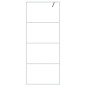 vidaXL Mampara de ducha vidrio ESG transparente blanco 80x195 cm vidaXL Mampara de ducha vidrio ESG transparente blanco 80x195 cm