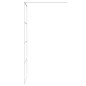 vidaXL Mampara de ducha vidrio ESG transparente blanco 80x195 cm vidaXL Mampara de ducha vidrio ESG transparente blanco 80x195 cm