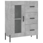 vidaXL Aparador alto madera contrachapada gris hormigón 69,5x34x180 cm vidaXL Aparador alto madera contrachapada gris hormigón 69,5x34x180 cm