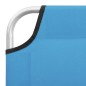 vidaXL Tumbona plegable de acero y tela azul turquesa vidaXL Tumbona plegable de acero y tela azul turquesa