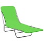 vidaXL Tumbonas plegables 2 unidades acero y tela verde vidaXL Tumbonas plegables 2 unidades acero y tela verde