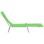 vidaXL Tumbonas plegables 2 unidades acero y tela verde vidaXL Tumbonas plegables 2 unidades acero y tela verde