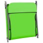 vidaXL Tumbonas plegables 2 unidades acero y tela verde vidaXL Tumbonas plegables 2 unidades acero y tela verde