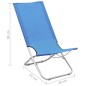 vidaXL Sillas de playa plegables 2 unidades tela azul vidaXL Sillas de playa plegables 2 unidades tela azul