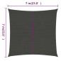 vidaXL Toldo de vela gris antracita HDPE 160 g/m² 7x7 m vidaXL Toldo de vela gris antracita HDPE 160 g/m² 7x7 m