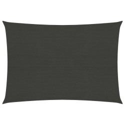 vidaXL Toldo de vela gris antracita HDPE 160 g/m² 3,5x4,5 m