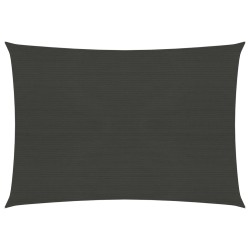 vidaXL Toldo de vela gris antracita HDPE 160 g/m² 5x6 m
