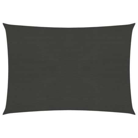 vidaXL Toldo de vela gris antracita HDPE 160 g/m² 5x6 m