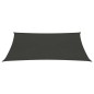 vidaXL Toldo de vela gris antracita HDPE 160 g/m² 5x6 m