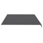 vidaXL Tela de repuesto para toldo gris antracita 4,5x3,5 m