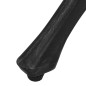 vidaXL Mesa de jardín negro aluminio fundido 78x78x72 cm