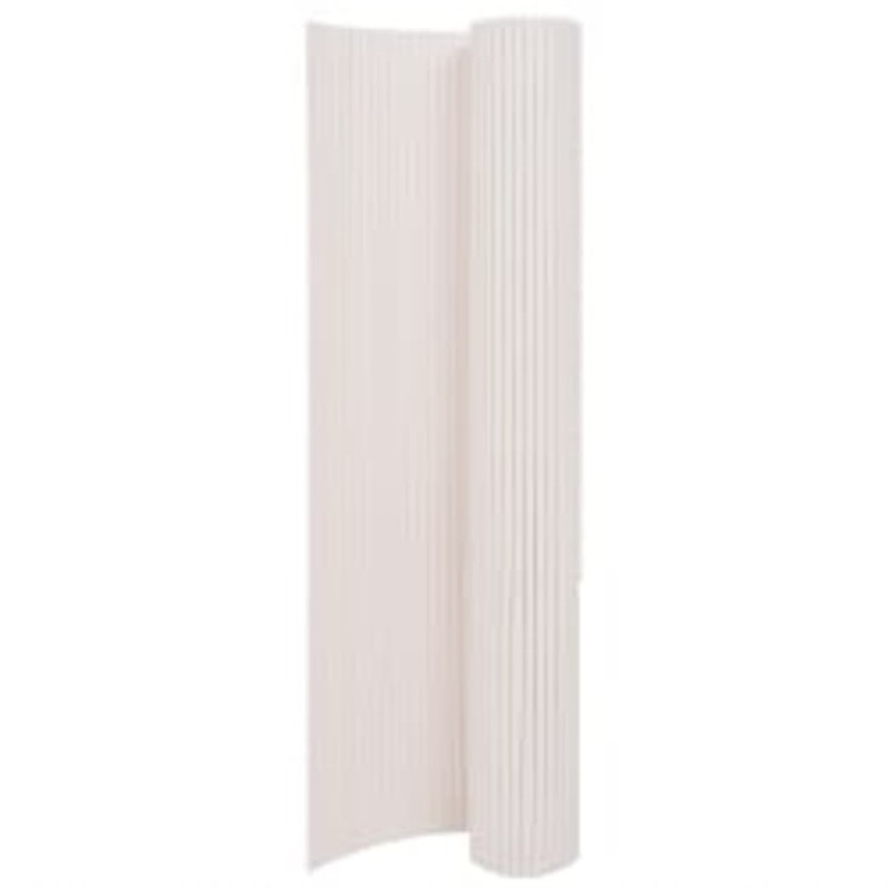 vidaXL Valla de jardín de doble cara blanca 90x400 cm vidaXL Valla de jardín de doble cara blanca 90x400 cm