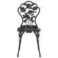 vidaXL Mesa y sillas de bistró 3 piezas aluminio fundido negro vidaXL Mesa y sillas de bistró 3 piezas aluminio fundido negro