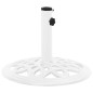 vidaXL Base de sombrilla de hierro fundido blanco 40x40x32 cm vidaXL Base de sombrilla de hierro fundido blanco 40x40x32 cm