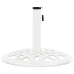 vidaXL Base de sombrilla de hierro fundido blanco 40x40x32 cm 