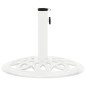 vidaXL Base de sombrilla de hierro fundido blanco 40x40x32 cm vidaXL Base de sombrilla de hierro fundido blanco 40x40x32 cm