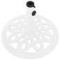 vidaXL Base de sombrilla de hierro fundido blanco 40x40x32 cm vidaXL Base de sombrilla de hierro fundido blanco 40x40x32 cm