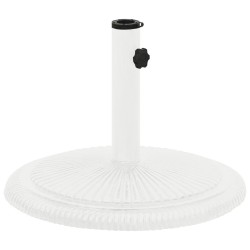 vidaXL Base de sombrilla de hierro fundido blanco 45x45x30 cm 